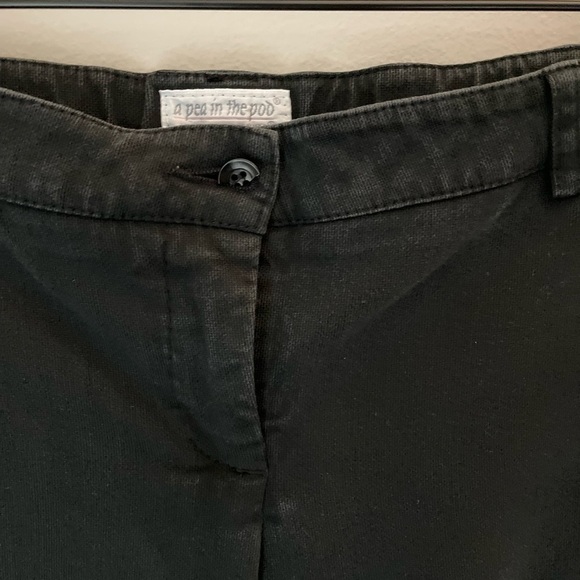 A Pea in The Pod Black Cotton Pants Size Small - Picture 3 of 10